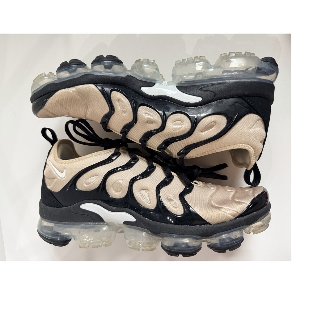 Nike Air VaporMax Plus Men's 10 Sneakers Rattan White Khaki Black DX3720-200